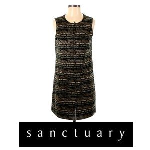 ✂️  3/$25! Sanctuary Zipper Front Sleeveless Knit Mini Abstract Dress Sz S